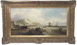 Buy Hastings Castle From The Beach  Oil Painting By William Edward Webb 19th Century • 7,995£