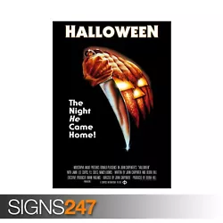 Buy HALLOWEEN CLASSIC MOVIE 1978 (ZZ021)  MOVIE POSTER - Poster Print Art A1 A2 A3 • 0.99£