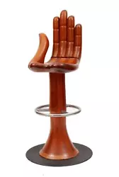 Buy Mexican Pedro Friedeberg Large Wood Left Hand Chair( Stool Form)chrome Foot Rest • 18,899.87£