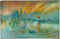 Buy Claude Monet French (Handmade) Oil On Canvas Painting Signed And Stamped • 944.99£
