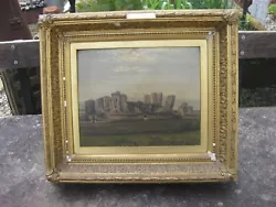 Buy Caerphilly Castle, Wales ~ Antique Oil Painting ~ Signed A. Gilbert • 34.99£