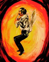 Buy Original Acrylic Painting Of Andrew Sachs As Manuel From Fawlty Towers • 400£