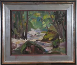 Buy Camillo Brockelmann (1883-1963): Forest Stream, Landscape • 7,534.25£