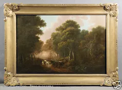Buy 19th C. Oil Painting Landscape Man And Horses, Signed George Morland (BRITISH) • 38,469.11£