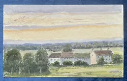 Buy Antique Watercolour Landscape Painting - Cheshire, George Chance, C.1880 • 8£