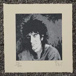 Buy RONNIE WOOD HAND INITIALED ROLLING STONES Serigraph 1992 • 311.06£