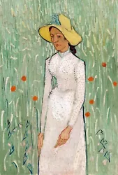 Buy Girl In White Painting By Vincent Van Gogh Reproduction • 43.82£