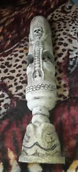 Buy Large Day Of The Dead Wood Carving, 3 Feet Tall ,hang Or Free Standing  • 10£