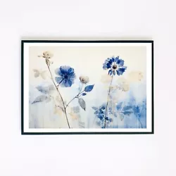 Buy Abstract Flowers Painting Botanical Illustration 7x5 Wall Decor Retro Art Print  • 3.95£