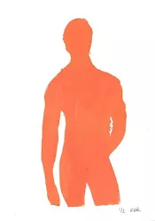 Buy Orange Man Painted Cut Out | Home Decor | 1/2 • 7.50£