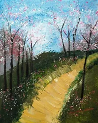 Buy Landscape Tree Painting Original Cherry Blossoms Japan Flowers Samantha McLean • 135.61£