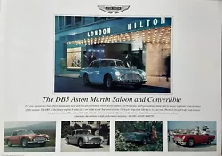 Buy Aton Martin DB5 Rare Vintage A1 Car Poster • 18£