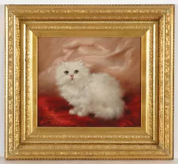 Buy Carl Kahler (1855-after 1926)  White Angora Kitten  Oil On Panel • 8,345.47£