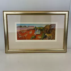 Buy Original Painting By Malcom Arnold  Rainbow Valley To Kings Canyon  (A3) S#566 • 21.60£