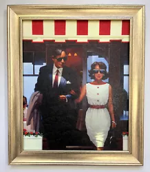 Buy Jack Vettriano -Lunchtime Lovers Framed Canvas Effect Painting Print 51cm X 43cm • 47£