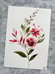 Buy Wild Flowers | Original Painted | Watercolour Painting | Botanical | Signed • 20£