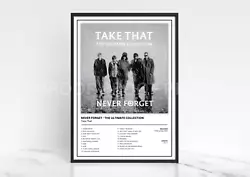 Buy Take That Never Forget Album Single Cover Poster / Music Gift • 8£