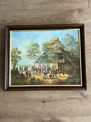 Buy Large Vintage Original Painting, Hungarian Village Scene, F Kovacs • 24.99£