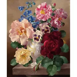 Buy Showker DIY 5D Diamond Painting Flower Kit For Adults 30x40 Cm • 7.33£