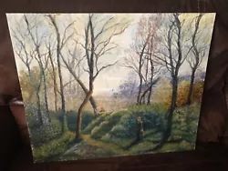 Buy Oil On Board Painting ,Into The Woods , Signed • 35£