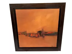 Buy Beveolez 'Song Of The Night' Original Abstract Oil Painting - Framed |G272 I6 • 5.95£