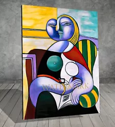 Buy Pablo Picasso Reading CUBISM CANVAS PAINTING ART PRINT WALL 496 • 7.36£