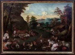 Buy Huge 16th Century Italian Allegory Of Spring Harvest Jacopo Bassano (1510-1592) • 12,000£