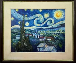 Buy Vincent Van Gogh Dutch (Handmade) Oil On Wood Painting Framed Signed And Stamped • 1,262.98£