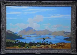 Buy Robert Houston Scottish 1940 Exhib Landscape Oil Painting Loch Lomond Scotland • 5,000£