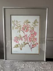 Buy Lovely Pink Cherry Blossom Flowers Water Colour Painting , Signed And Framed • 32£