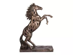 Buy Rearing Horse Illumination Statue Led Gold Cast Bronze & Resin Sculpture • 104.58£