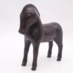 Buy Vintage Mid Century Style Danish Metal Horse Figure Trojan 28cm Tall • 35£