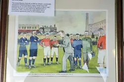Buy Rugby Union Game Original Painting Of Winston Churchill In 1900 Campaign Trail • 150£