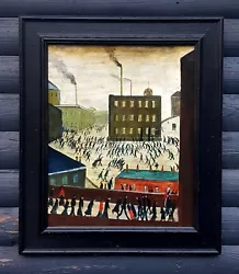 Buy OLD MASTER Signed L.S.LOWRY LARGE ORIGINAL OIL PAINTING ON BOARD  • 1,375£