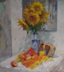 Buy Original Oil Paintings On Canvas   Sunflowers   90x80cm 2014 Ukrainian Artist • 2,300£