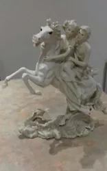 Buy  Stunning Horse Sculpture  With A Man And Woman On It .COLLECTION Newport Gwent • 16£
