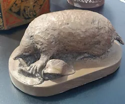 Buy Very Unususal Vintage Bronze Sculptured Mole With Worm • 25£