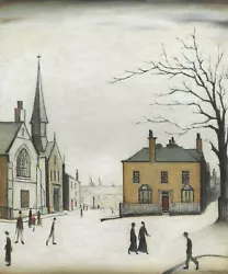 Buy Ls Lowry Picture Stow On The Wold 1947 Splendid Mounted Art  Print Not Framed • 15£
