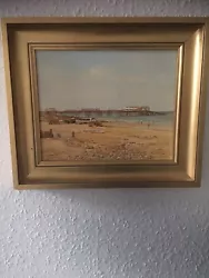 Buy Original Oil Painting Cromer Pier Beach View North Norfolk June Chapman • 89.99£