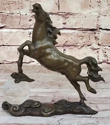 Buy Milo Art Deco Handmade Bronze Horse Figurine Office Decor Decoration • 83.41£