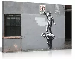 Buy Banksy Graffiti Is A Crime Canvas Wall Art Picture Print • 11.99£