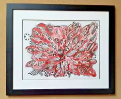 Buy Corinne Climie Scottish Artist- Large Signed Acrylic -  Inferno  - Framed • 29.99£