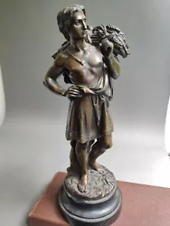 Buy Dore Bronze Statue Of Allegorical Male Figure By Emile Boyer- French- Signed-... • 254.93£
