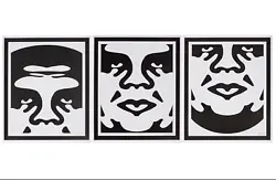 Buy Shepard Fairey - Obey 3-face Black & White, Triptych • 747.50£