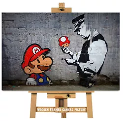 Buy Banksy Graffiti Canvas Banksy Wall Art Picture -  Unframed Art Print Also #19 • 16.49£