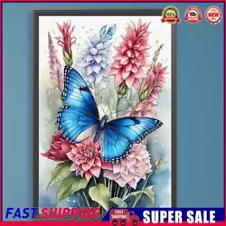 Buy Paint By Numbers Kit On Canvas DIY Oil Art Butterfly Picture Home Decor 40x60cm • 13.88£