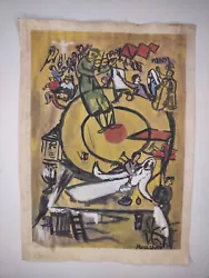 Buy Marc Chagall Painting Drawing Vintage Sketch Paper Signed Stamped • 83.63£