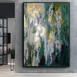 Buy Mintura Hand Painted Golded Abstract Oil Paintings On Canvas Home Decor Wall Art • 26.13£