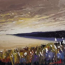 Buy Beach View Oil Painting Vivek Mandalia Impressionism 8x8 Original  Landscape  • 0.99£