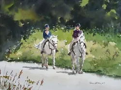 Buy 471 Ambling Down The Lane - Horse Riding Countryside Rural Landscape Ken Hayes • 21.99£